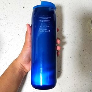 Starbucks Blue Chrome Metallic Vaccume Insulated Tumbler